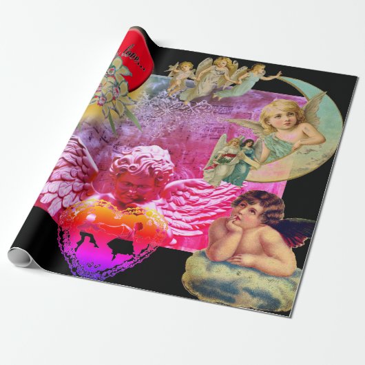 ANGEL WRAPPINGPAPIER VOOR Valentijnsdag Cadeaupapier (Uitgerold)