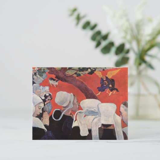 Angel Wrestling met Jacob, Paul Gauguin Briefkaart (Staand voorkant)