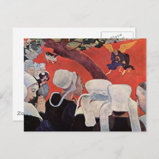 Angel Wrestling met Jacob, Paul Gauguin Briefkaart (Voorkant / Achterkant)