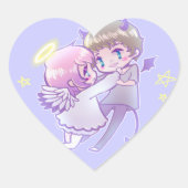 Angel x Demon Luv Sticker (Voorkant)