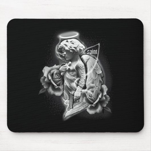 Angel X Saint X Rozen Tattoo Muismat (Voorkant)