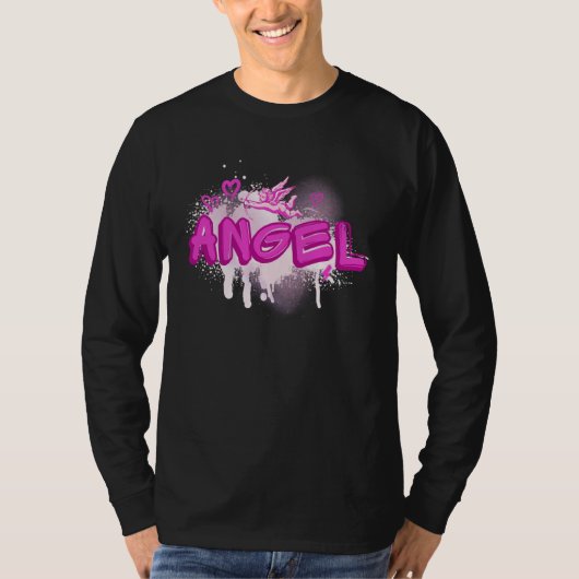 Angel y2k Aesthetic 2000s Millennial Nostalgia Pin T-shirt (Voorkant)