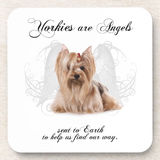 Angel Yorkie Onderzetters (Voorkant)