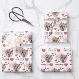 Angel Yorkie Wrapping Paper Flat Sheet Set van 3