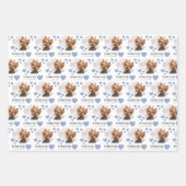 Angel Yorkie Wrapping Paper Flat Sheet Set van 3 (Voorkant 3)