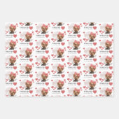 Angel Yorkie Wrapping Paper Flat Sheet Set van 3 (Voorkant 3)