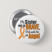 Angel Zister Leukemie Ronde Button 5,7 Cm (Voorkant /achterkant)