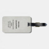  Angel zittend op een maansikkel Bagagelabel (Achterkant horizontaal)