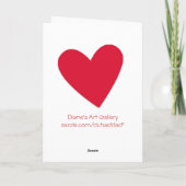 Angel Zittend op Valentijn Moon Feestdagen Kaart (Achterkant)