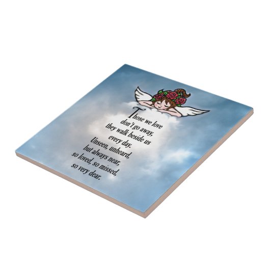 Angel "Zo geliefd" Tegeltje (Zijkant)