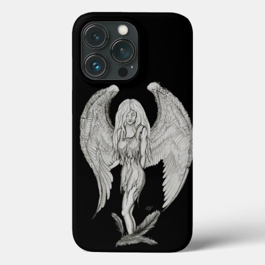 Angel - Zwart en wit design Case-Mate iPhone Case (Achterkant)