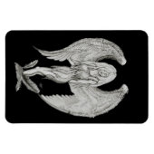 Angel - Zwart en wit design Magneet (Horizontaal)