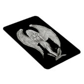 Angel - Zwart en wit design Magneet (Rechterzijde)