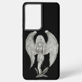 Angel - Zwart en wit design Samsung Galaxy Hoesje (Achterkant)