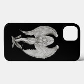 Angel - Zwart-wit ontwerp Case-Mate iPhone Case (Achterkant (horizontaal))