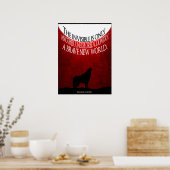 Angela Carter Quote Minimalistisch Poster (Keuken)