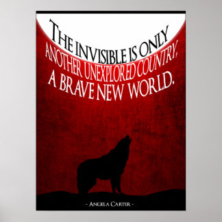 Angela Carter Quote Minimalistisch Poster