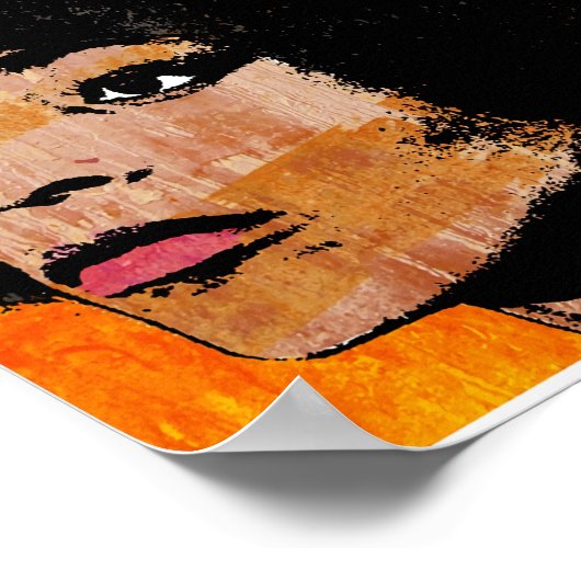 ANGELA DAVIS (KLEUR) POSTER (Hoek)