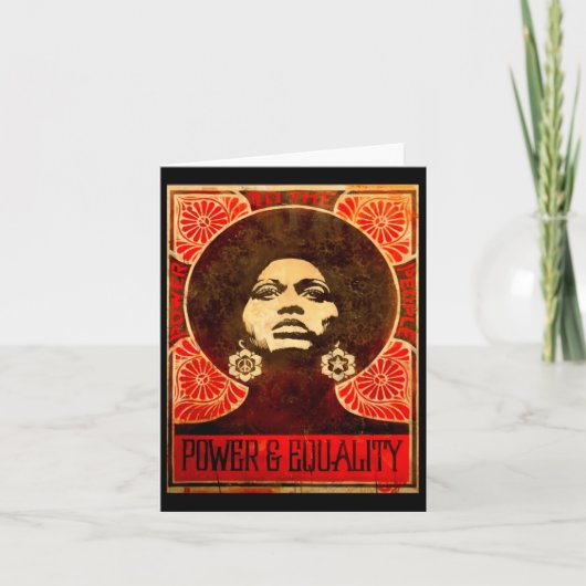 Angela Davis Poster 1971 Sticker Kaart (Voorkant)