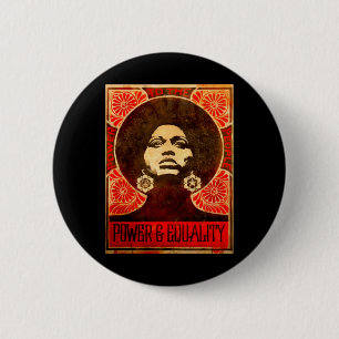 Angela Davis Poster 1971 Sticker Ronde Button 5,7 Cm