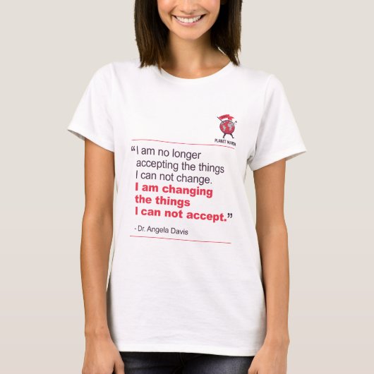 Angela Davis Quote T-shirt (Voorkant)