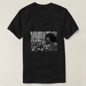 Angela Davis Speech Fited Scoop T-shirt (Design voorkant)