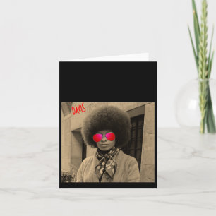 Angela Davis - Student Teacher Gift Citaat Filosoo Kaart