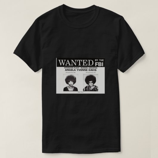 Angela Davis Wanted Tri-blend T-shirt (Design voorkant)