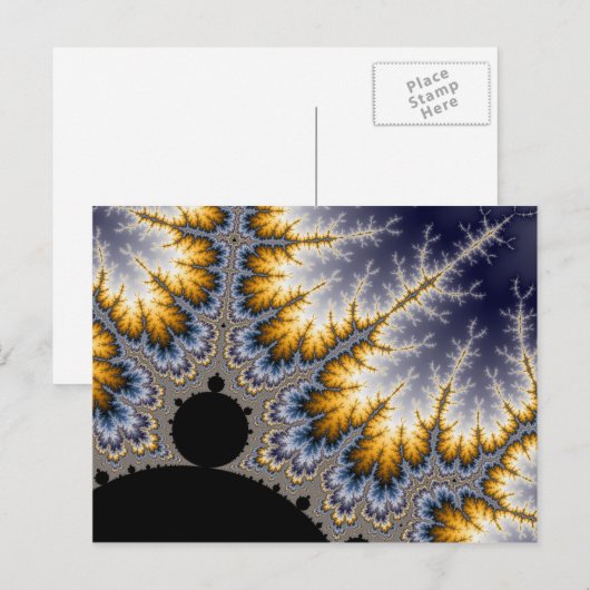 Angela - Fractal Briefkaart (Voorkant / Achterkant)