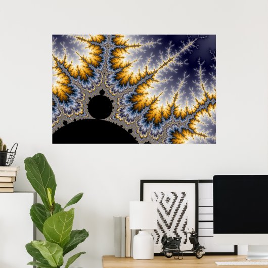 Angela - Fractal Poster (Thuiskantoor)