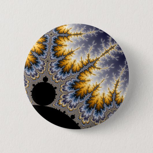Angela - Fractal Ronde Button 5,7 Cm (Voorkant)