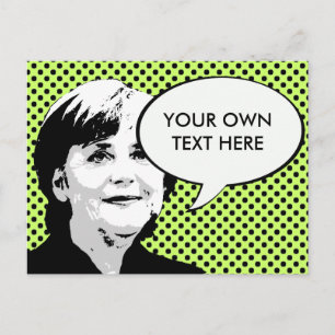 Angela Merkel Briefkaart