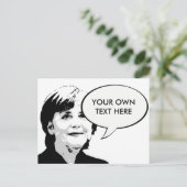 Angela Merkel Briefkaart (Staand voorkant)