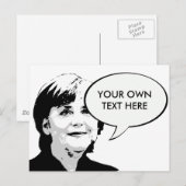 Angela Merkel Briefkaart (Voorkant / Achterkant)