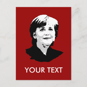 Angela Merkel Briefkaart