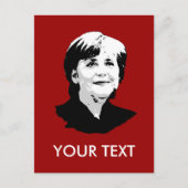Angela Merkel Briefkaart (Voorkant)