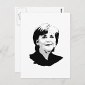 Angela Merkel Briefkaart (Voorkant / Achterkant)