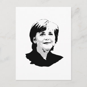 Angela Merkel Briefkaart