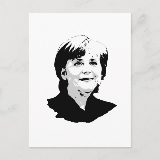 Angela Merkel Briefkaart (Voorkant)