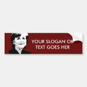 Angela Merkel Bumpersticker (Voorkant)