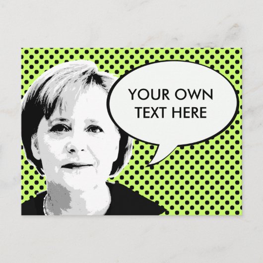 Angela Merkel - International Leader -.png Briefkaart (Voorkant)