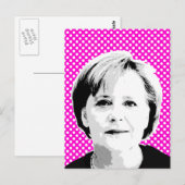 Angela Merkel - International Leader -.png Briefkaart (Voorkant / Achterkant)