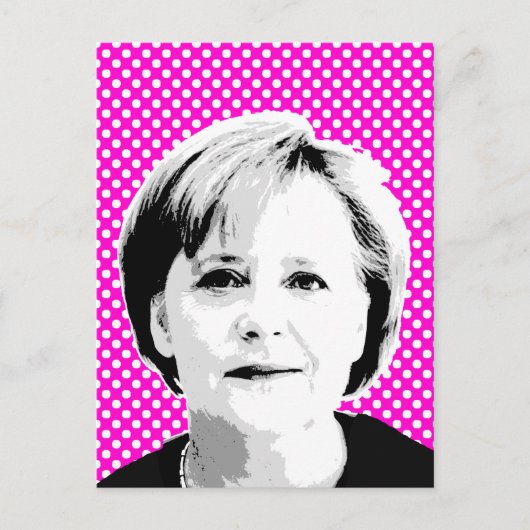 Angela Merkel - International Leader -.png Briefkaart (Voorkant)