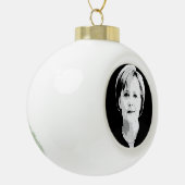 Angela Merkel Keramische Bal Ornament (Links)