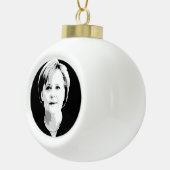 Angela Merkel Keramische Bal Ornament (Rechts)