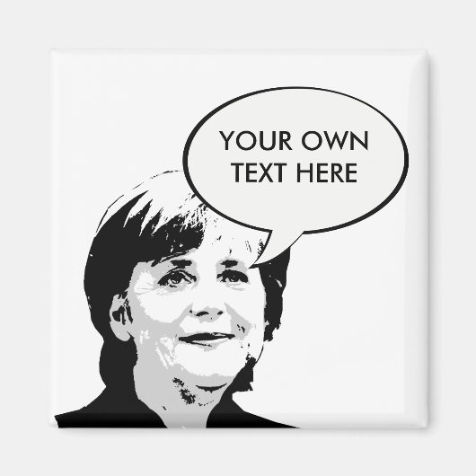 Angela Merkel Magneet (Voorkant)