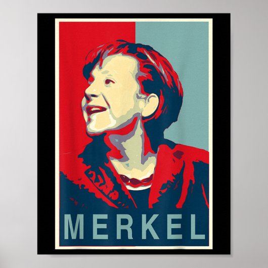 angela merkel-obama stijl poster (Voorkant)