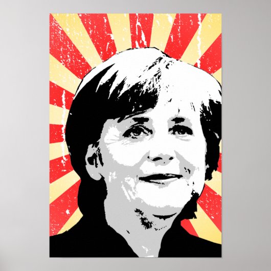 Angela Merkel Poster (Voorkant)