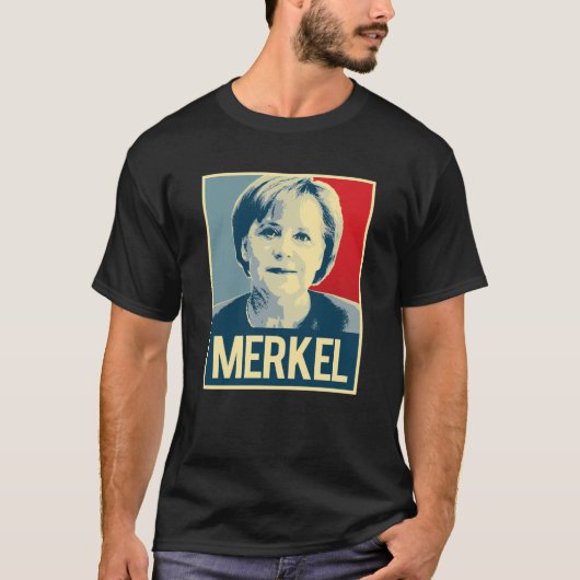 Angela Merkel Propaganda T-shirt (Voorkant)