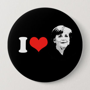 Angela Merkel Ronde Button 4,0 Cm